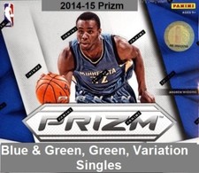 2014-15 Panini Prizms Blue & Green, Green & Variation Singles