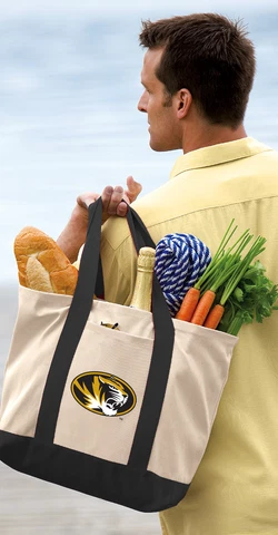 Mizzou Tote Bag CLASSIC CANVAS University of Missouri Tote Cover