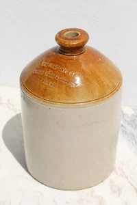 1930s South African One Gallon Stoneware Ginger Beer Jar, The Property of Castle - Picture 1 of 11