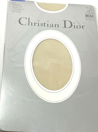 Collant donna CHRISTIAN DIOR CENERE taglia 2 ULTRASHEER sandalo controllo top 4533