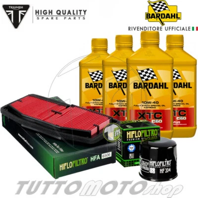 Tagliando TRIUMPH Street Triple 765 RS 2017-2021 / Olio Bardahl 10W40 + Filtri - Immagine 1 di 4