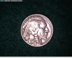 1936 Buffalo Nickel (74-163 2m2) - Picture 1 of 2