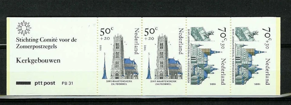 Netherlands  Churches architectur     booklet            mnh G - Image 1 of 1