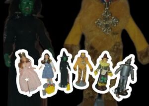  1970's MEGO Wizard of Oz figures/Dolls lot of 6 + Accessories & stands vguc