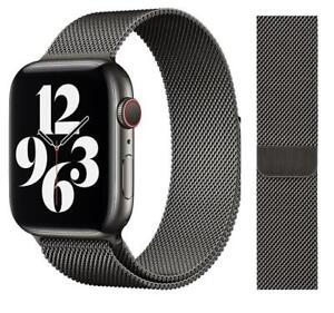 Genuine Apple Milanese Loop Watch Strap Band - 38mm/40mm/41mm - Graphite - New