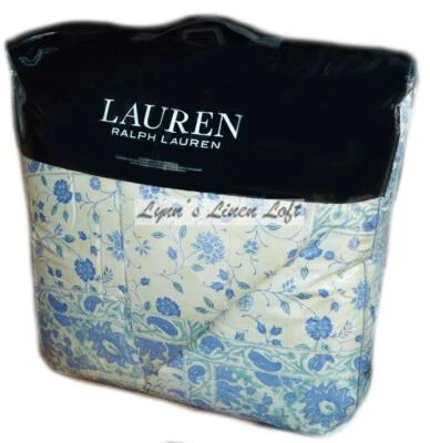 Ralph Lauren Callen Blue Floral 3P Full/ Queen Comforter Set $300 - Image 1 of 4