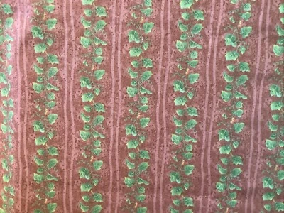 Tela Debbie Mumm Vines 100% Algodón Calidad Edredón Fuera de Stock Por POR Foto 1 de 3