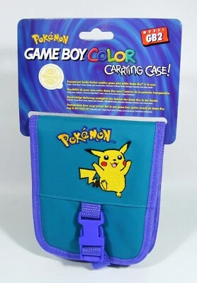 NINTENDO Game Boy Color Pokémon Pikachu TASCHE türkis blau GBC Hülle original