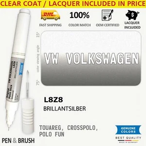 Wheel/Rim L8Z8 Touch Up Paint for VW Volkswagen Silver TOUAREG CROSSPOLO POLO FU - Picture 1 of 3