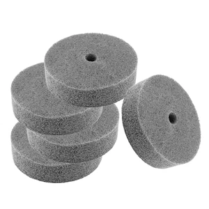 Ruedas de pulido de fibra de nailon de 5 piezas rueda de desbarbado de 75 mm/3" para amoladora - Imagen 1 de 5