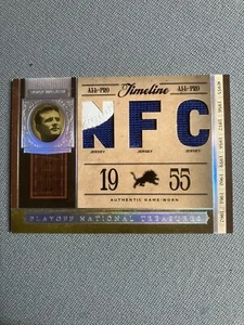 Detroit Lions Legend Doak Walker 2 Color Triple Game Worn Jersey Card, ExMnt++ - Picture 1 of 4
