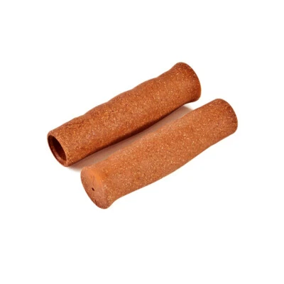 Passport Duracork Bike Grips 125mm Pair Fit 22.2mm Bar Bicycle Brown - Image 1 of 2