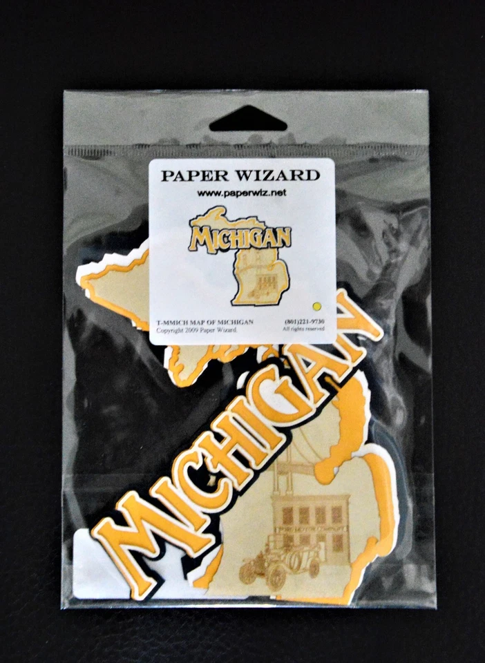 Paper Wizard Michigan troquelado nuevo sellado Foto 1 de 1