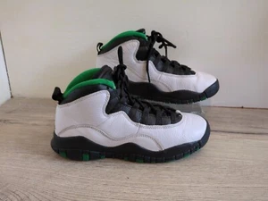 Air Jordan 10 Retro Seattle White Black Green 310806-137 - Größe 3,5 UK - Bild 1 von 9