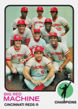 BIG RED MACHINE 73 PETE ROSE JOHNNY BENCH SPARKY ANDERSON JOE MORGAN CUSTOM CARD