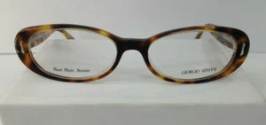 GIORGIO ARMANI GA794 Q60 TORTOISE PLASTIC EYEGLASSES 52-16-140 ITALY NEW WOMEN - Picture 1 of 3