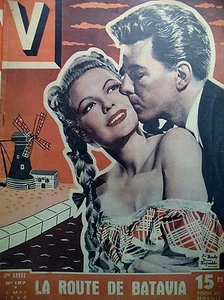 V MAGAZINE N° 187 LA ROUTE DE BATAVIA RODEO PIN-UP DESSINS JEAN DAVID 1948 - Picture 1 of 1