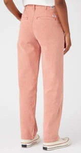 NWT WRANGLER Women’s CASEY JONES HIGH RISE CHINO RELAXED Pants Denim Jeans 28 - Picture 1 of 4