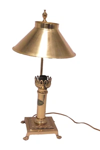 ORIENT EXPRESS PARIS ISTANBUL WITH CLAW FEET BRASS LAMP - Picture 1 of 6