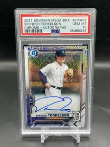 2021 Bowman Mega Box Spencer Torkelson Chrome AUTO PSA 10 Gem Mint! - Picture 1 of 2