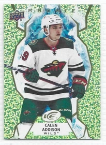 Calen Addison Minnesota Wild 2021-22 Upper Deck Ice Green Rookie #137 - Picture 1 of 1