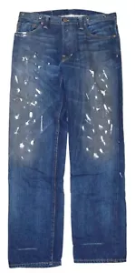 $395 Polo Ralph Lauren Rugby Denim Selvedge Jeans Straight USA Buckleback 31/34 - Picture 1 of 5