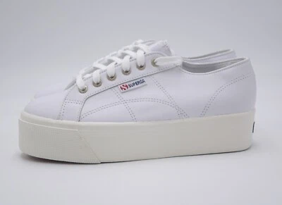 Size 8 - SUPERGA 2970 Platform Sneakers Leather Womens - Image 1 of 4