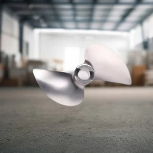 RC Boot 2 Blatt Metall Propeller Propeller 4mm Durchmesser P1.4 40mm -LinksCJ - Bild 1 von 16