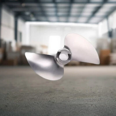 RC Boot 2 Blatt Metall Propeller Propeller 4mm Durchmesser P1.4 40mm -LinksCJ - Bild 1 von 4