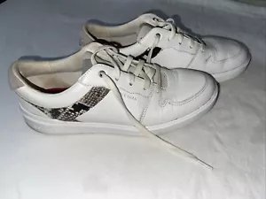 COLE HAAN Women's Grand Crosscourt Modern Tennis Sneakers White Snake US 8B - Picture 1 of 8