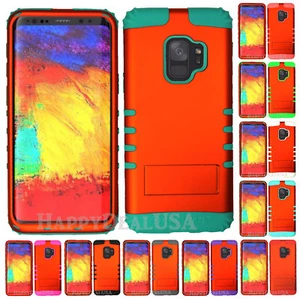 for Samsung Galaxy S9 & Plus - KoolKase Hybrid Silicone Cover Case - Orange (R) - Picture 1 of 12