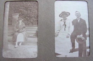 Album photos albuminées, vers 1900 Militaire, Famille, Promenade en barque.. - Imagen 1 de 12