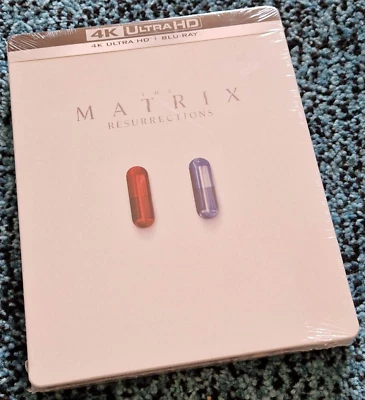 THE MATRIX RESURRECTIONS 4K STEELBOOK  UHD & BLU-RAY DVD DISC SET BRAND NEW  - Image 1 of 2