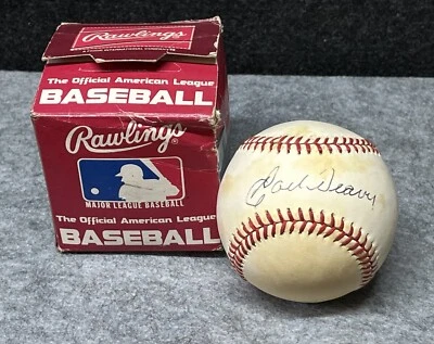 1990-92 Earl Weaver с автографом Rawlings официальный мяч Американской лиги бейсбола - Изображение 1 из 4