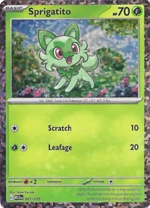Pokemon Card - McDonald's 2023 - 001/015 - Holo - Sprigatito - Foto 1 di 1