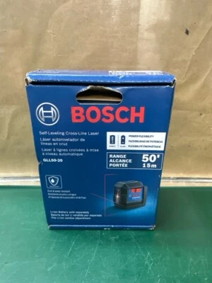 Bosch GLL50-20 50 ft. Cross Line Laser Level Self Leveling (E10043117) - Image 1 of 2