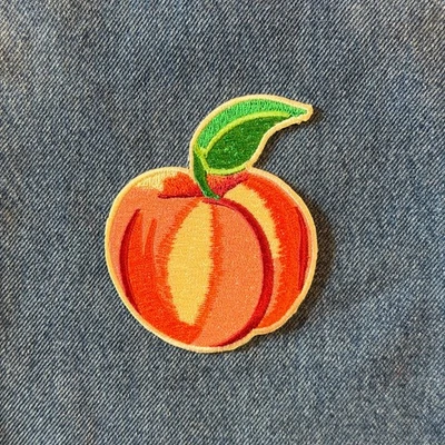 3.5 Inch Patch Iron, Peach, Embroidery - Image 1 of 3