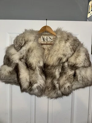 Genuine Blue Fox Fur Vintage Flemington Furs Stole - Image 1 of 2