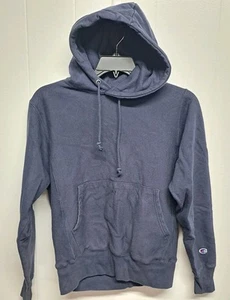 Champion Reverse Weave Pullover Hoodie Small Navy Blue GF68 NYC Made in Honduras - Picture 1 of 6