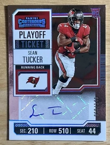 2023 Panini Contenders Playoff Ticket #157 Sean Tucker (RC) Auto /149 Buccaneers - Picture 1 of 3