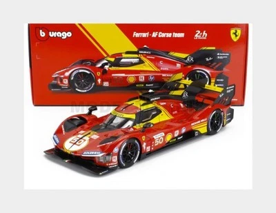 BURAGO 18-16303-50 FERRARI 499P 3.0L TURBO V6 TEAM FERRARI AF CORSE N 50 WINNER  - Immagine 1 di 2