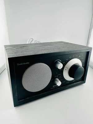 Tivoli Audio Model One BT Bluetooth AM/FM Radio – Black Ash/Silver – Works Great - Image 1 of 4