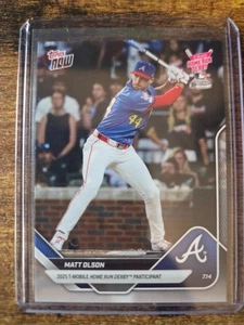 2025 Topps Now Matt Olson Home Run Derby Participant #HRD-8 Atlanta Braves - Picture 1 of 2