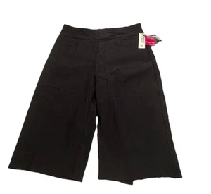 Kim Rogers Shorts Womens 6 Bermuda Tummy Control Black Pull On - Picture 1 of 8
