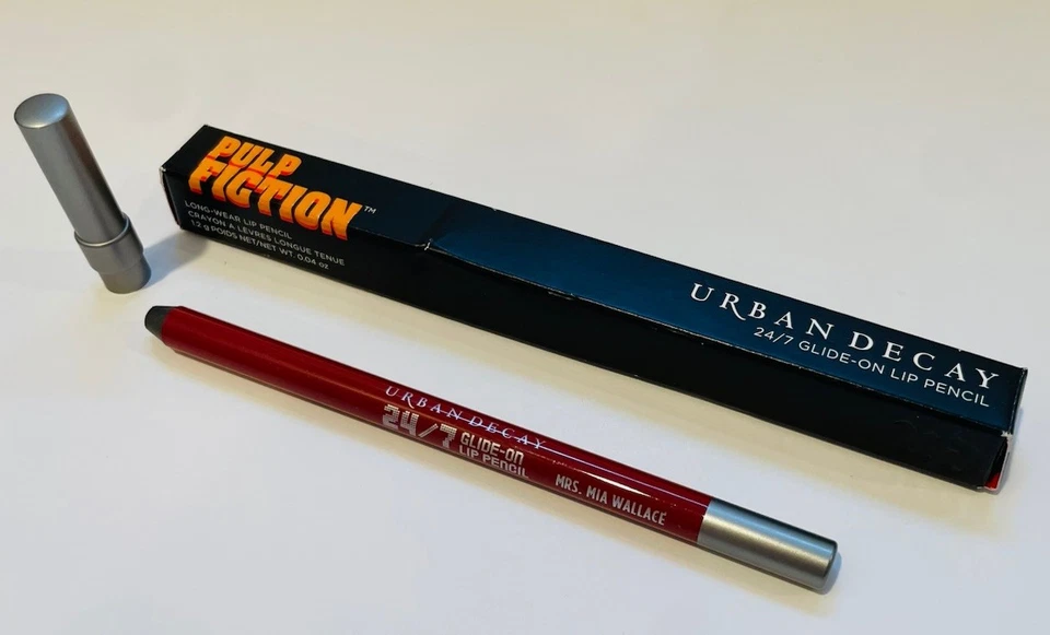 5x Urban Decay Pulp Fiction Mrs. Mia Wallace 24/7 Glide on Lip Pencil