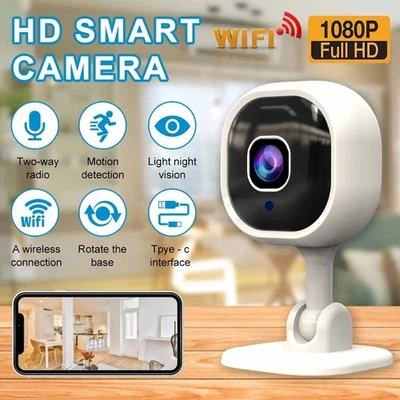 HD 1080P Wireless WiFi CCTV Innen Außen Mini IP Kamera Haus Sicherheitskamera - Bild 1 von 4