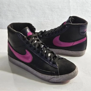 Nike Blazer MID 325064-088 Zapatos Niñas Mujeres EE. UU. 5,5 AÑOS EUR 38 Negro Ciruela Patinador - Imagen 1 de 11
