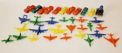 Lote Coches y Aviones Juguete Plástico Vintage Estilo Marx Años 50 Años 60 Colores Premios Foto 1 de 4