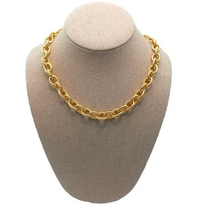 Vintage Damen Kette vergoldet Halskette rund Maritim Neu ohne Etikett Italy " - Bild 1 von 7