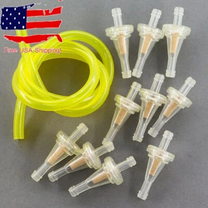 10x Snowmobile 1/4" Motorcycle Inline Gas Fuel Filter for Dirt Bike ATV UTV US - Picture 1 of 6